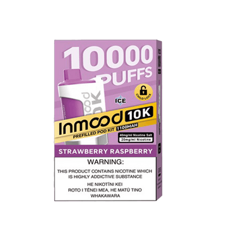 Inmood 10K Prefilled Pod Kit - Strawberry Raspberry - Vapoureyes