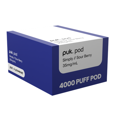 Simply - puk. Pod Carton - Sour Berry