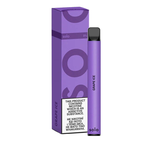 SOLO Disposable (1000 Puffs) - Grape Ice - Vapoureyes