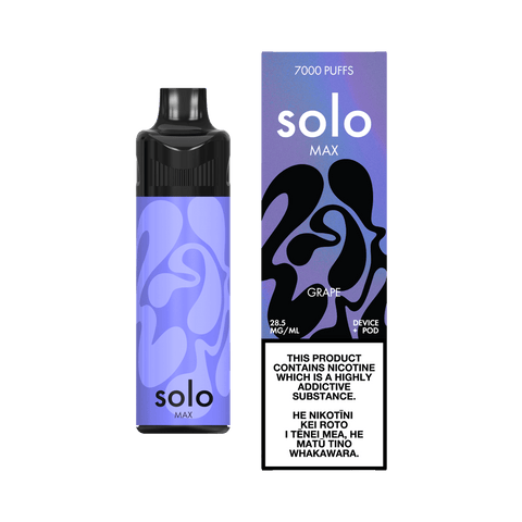 solo MAX Pod Kit (7000 Puffs) - Grape - Vapoureyes